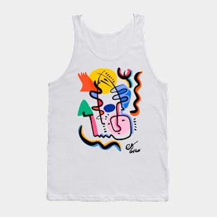 Graffiti Abstract Line Art Tank Top